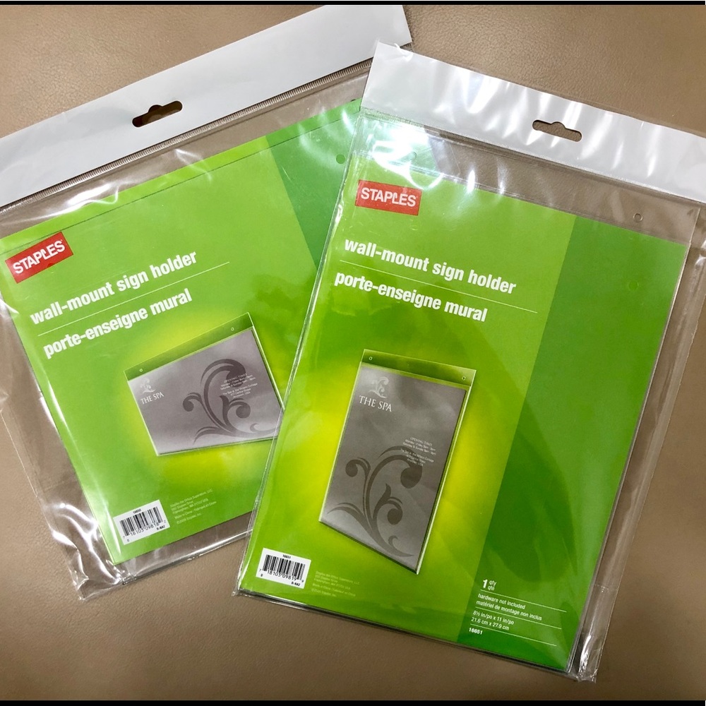 Wall/Window Mount Sign Holders